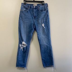 Madewell Distressed Slim Boyfriend Jean